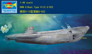 Trumpeter 06801 1/48 German Navy DKM U-Boat Type VIIC U-552 model kit