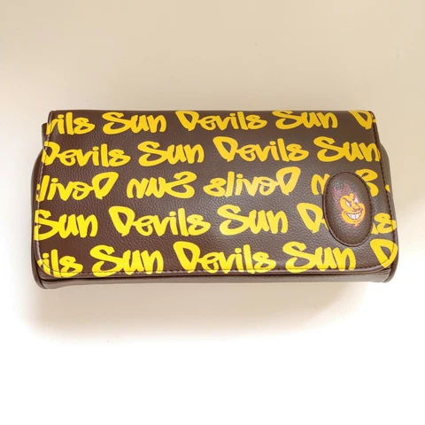 Arizona State Bag Sun Devils Brown Yellow Clutch Hand Carryall NCAA Team 12x2x6" Cover