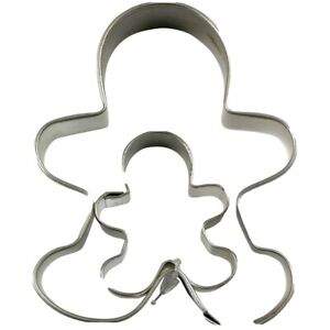 2pcs Gingerbread Man Christmas Cookie Cutter Biscuit Pastry Fondant Metal Mould