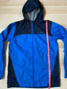 COLUMBIA HOODED NYLON  BLUES JACKET SIZE XL 18-20  boys kids - Picture 1 of 4