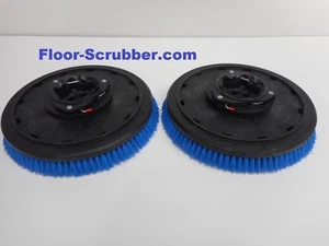 Set (2) Tennant 399244 T5 Nobles SS5 16" Floor Scrubber Poly Brushes .030 - Picture 1 of 2