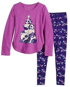 SO Panda Bears girls 18 3-PC pjs pajamas set top pants socks NWT $34 - Picture 1 of 2