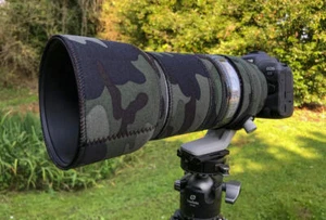 Canon RF 100 500mm f4.5 7.1 L Neoprene lens protection Camo cover - Picture 1 of 8