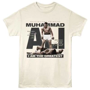 Muhammad Ali - Foto icónica y citas - Clásicos americanos - Adu sólido blanco roto - Imagen 1 de 2