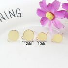 Mixed Shaped Stud Earrings Gold Plated Brass Ear Ware Jewelry Finding Accessorie
