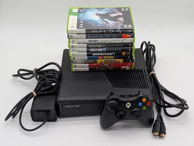 Consola Microsoft Xbox 360 S Paquete 250 GB • Probada y funcionando - 10 juegos incluidos Foto 1 de 4