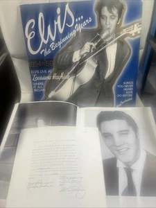 Elvis Presley The Beginning Years 1954-1956 Comes W Contract, Photobook Record - Picture 1 of 6