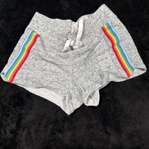 Justice Active Girls Size 10 Rainbow Shorts - Picture 1 of 3