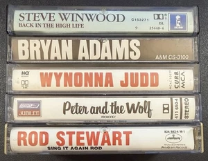 CASSETTE LOT - Steve Winwood - Bryan Adams - Wynonna Judd - Rod Stewart - Imagen 1 de 5