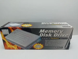 Interact Playstation Memory Disk Drive Complete in Box Vintage EXC Floppy Disk - Picture 1 of 10