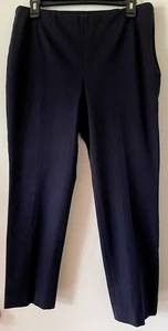 Talbots Women’s 10P Blue Bi-Stretch Straight Leg Curvy Flat Front Side Zip Pant - Picture 1 of 8