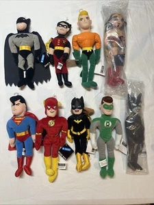 DC Comics Heroes Bean Bag Plush Warner Bros Studio Store Lot of 9 Batman Robin - Bild 1 von 19