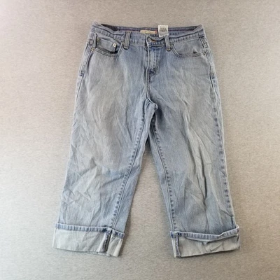 Pantalones de mezclilla para mujer Levi 515 talla 6 de colección Capri lavado claro Normcore lindo elegante moderno Foto 1 de 4