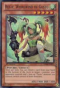 YU-GI-OH, REEZE, WHIRLWIND OF GUSTO, HA06-EN012, 1.Edit - Picture 1 of 1