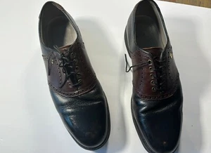Men’s Footjoy Classics Spikeless Golf Shoes Black/Brown Men’s Size 14 - Picture 1 of 8