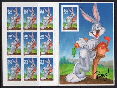 US #3137 32¢ Bugs Bunny Sheet of 10 Stamps MNH - Image 1 of 2