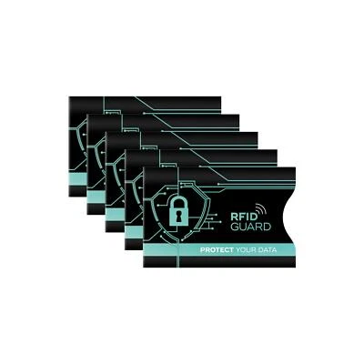 5x RFID & NFC Block Abschirmung Anti-Phishing Karten Hülle Sleeves RFID Schutz