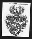 1820 - Frer Fuerer von Haimendorf Wappen Adel coat of arms heraldry Hera 126195