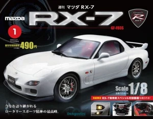 Mazda RX-7 SpiritGF-FD3S semanal DeAGOSTINI escala 1/8 n.º 1 de Japón - Imagen 1 de 3