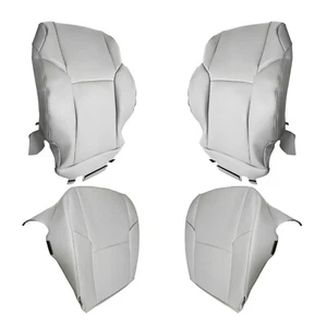 For 2003-2009 Toyota 4Runner Limited Driver & Passenger Leather Seat Cover Gray - Picture 1 of 10