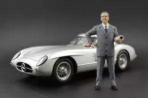Rudolf Uhlenhaut Figura para 1:18 CMC Mercedes 300SLR Uhlenhaut-Coupe 1955 noCAR - Imagen 1 de 9