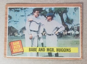 1962 Topps Babe Ruth #137 Babe and Mgr. Huggins - Picture 1 of 2