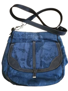 PRIMA CLASSE 1A CLASSE ALVIERO MARTINI DENIM BLUE MESSENGER BAG - Picture 1 of 11
