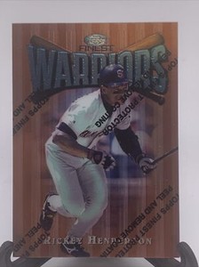 1997 Topps Finest Warriors #63 Rickey Henderson