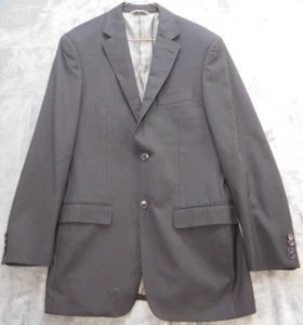 Jhane Barnes 40L Wool Cashmere Black 2 Button Vented Jacket Blazer Sport Coat - Picture 1 of 15