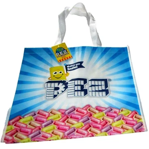 PEZ Recycle Shopping ~ Tote Bag ~ Candy Tablet Design~ 15" X 13" - Imagen 1 de 1