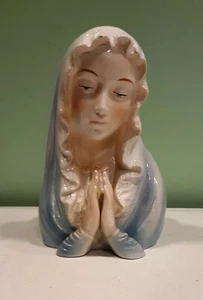 Vintage Madonna Praying Ceramic Planter Figurine Samson 1964 Japan - Picture 1 of 5