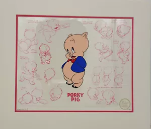 Warner Brothers: Porky Pig Hand Painted Limited Edition Model Cel w/ Background - Picture 1 of 1