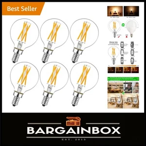 Warm White Dimmable G16 1/2 LED Bulbs - Eco-Friendly Vintage Style, 6-Pack - Picture 1 of 9