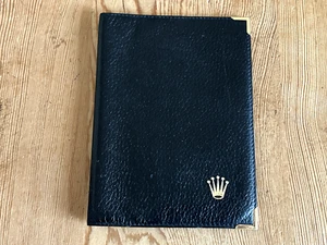 ROLEX - Leather Wallet - Cartera Billetera en Piel - Negra - 14,5 x 10,5 cm - Bild 1 von 3