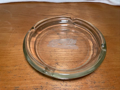 Vintage Nittany Lion Glass Ashtray Cover
