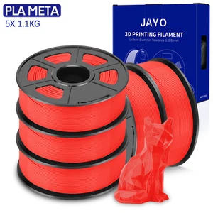 JAYO 5*1.1KG PLA Meta Red 1.75mm 3D Printer Filament High Liquidity Anti-drop - Picture 1 of 9