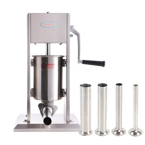 Hakka Sausage Stuffer 7Lbs 3L Meat Filler Maker Stainless Steel Refurbished - Picture 1 of 7