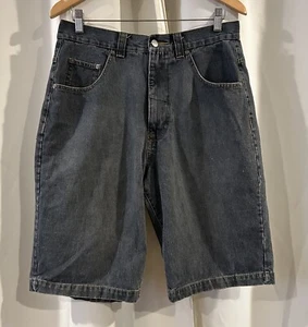 VINTAGE Bugle Boy Blue Denim Jean Shorts Men's Size 34 90s Y2K - Picture 1 of 6