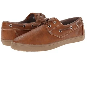 GBX Mens Lott 13727 SlipOn Casual 2 Eye Vulcanized Oxford Sneaker Tan 13 10.5 10 - Picture 1 of 2