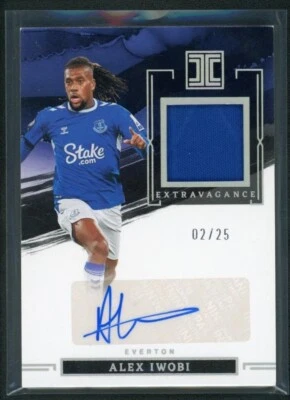 2022-23 ALEX IWOBI 02/25 AUTO JERSEY PANINI IMPECCABLE PREMIER LEAGUE AUTOGRAPHS - Image 1 of 2