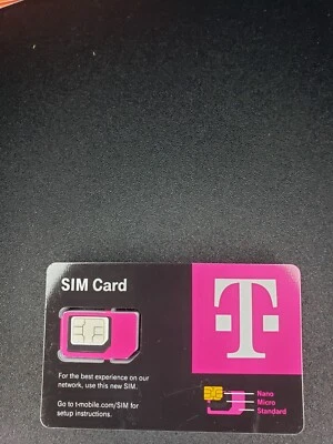 T-MOBILE Triple SIM Card R15 "3 in 1" NANO • 4G 5G LTE • NEW • USE BY April 2025 - Image 1 of 2