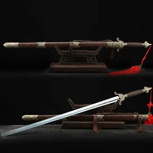 Hand Forged Plum Bossom Tai Chi Sword Real Chinese Taiji Sword Stainless Steel - Picture 1 of 7