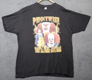 IT Pennywise Clown They All Float Down Here Halloween T-Shirt, Herren XL, Horrorfilm - Bild 1 von 8