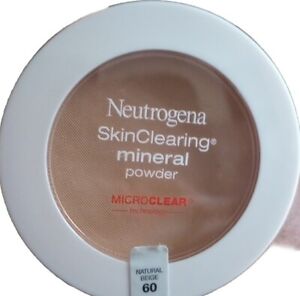 Neutrogena SkinClearing Mineral Powder  #60 Natural Beige, MicroClear Technology