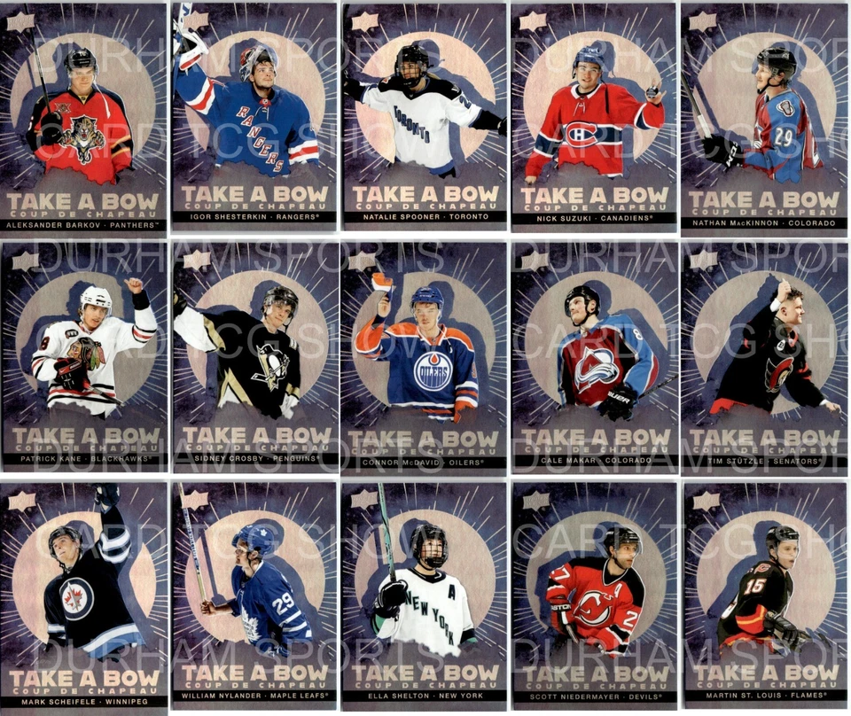 🏒 2024-25 UPPER DECK TIM HORTONS TAKE A BOW INSERT CARDS U PICK - FINISH SET - Image 1 of 1