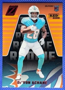 2023 Panini Zenith DE'VON ACHANE RC #132 Red Zone Miami Dolphins - Picture 1 of 2