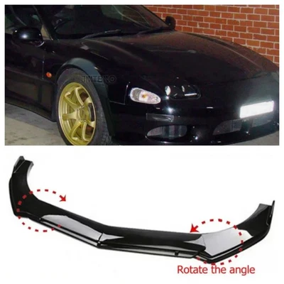 For Mitsubishi 3000GT Gloss Front Bumper Lip Splitter Spoiler Lower BLKChin Foto 1 de 4