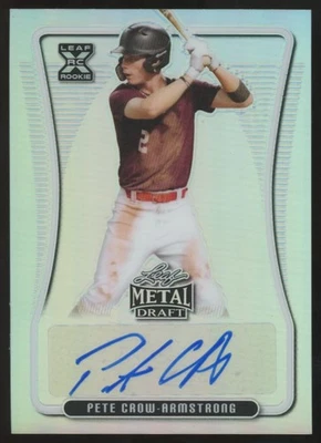 2020 Leaf Metal Draft Pete Crow-Armstrong RC Auto #BA-PCA - Image 1 of 2