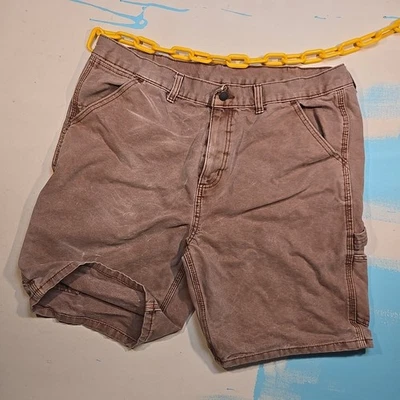 Pantalones Cortos de Trabajo Dungaree 36 Carga Marrón Envejecido 100% Algodón Sin Límites Foto 1 de 4