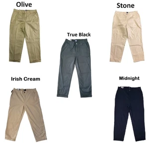 GAP Women's Relaxed Fit Stylish Comfortable Classic Cuffed Twill Pant - Picture 1 of 9